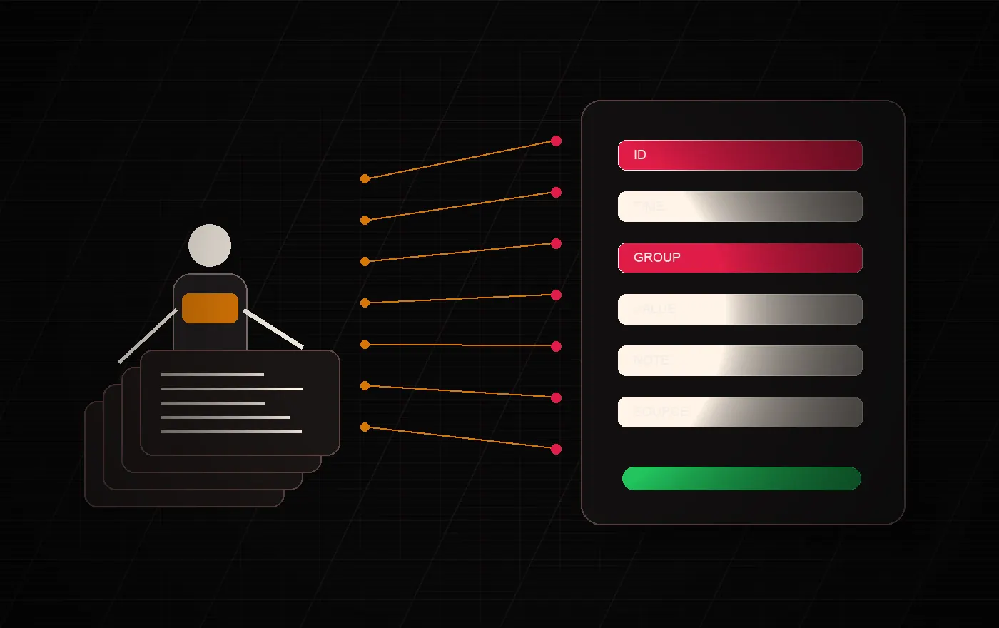 An analyst organizing scattered source files into a clean data schema.